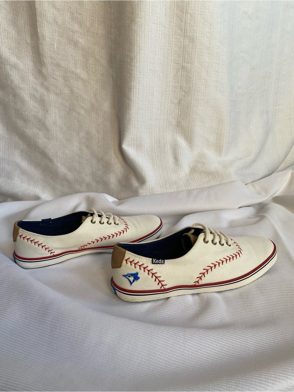 Keds Toronto Blue Jays MLB Pennant Sneakers Womens Size 6.5 Like New Clean